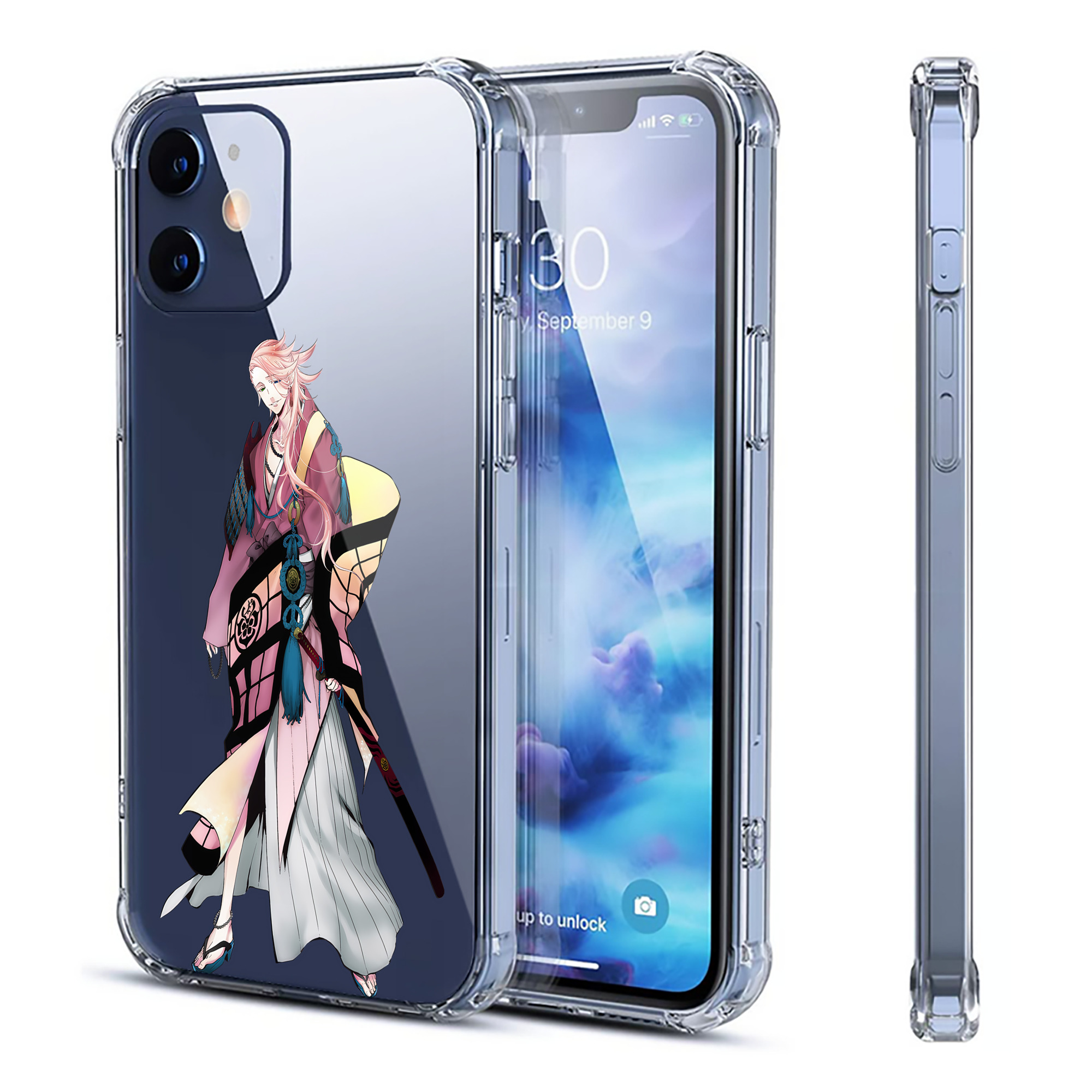 （画像用） 刀剣乱舞 Touken Ranbu 【iPhone 12シリーズ対応】透明スマホケース（クリアソフトケース）
